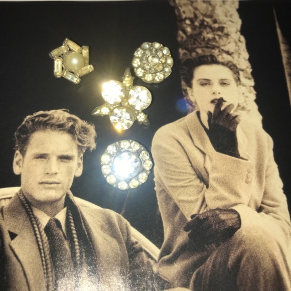 1920’s Rhinestone Buttons - Picture 2 of 3